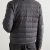 Acorus Slim-Fit Logo-Appliquéd Quilted Flannel Down Jacket - BK Acorus Slim-Fit Logo-Appliquéd Quilted Flannel Down Jacket - BK