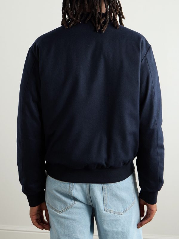 Padded Felt Down Bomber Jacket - BK