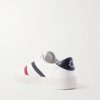 Monaco M Striped Leather Sneakers - BK Monaco M Striped Leather Sneakers - BK