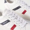 Monaco M Striped Leather Sneakers - CU Monaco M Striped Leather Sneakers - CU