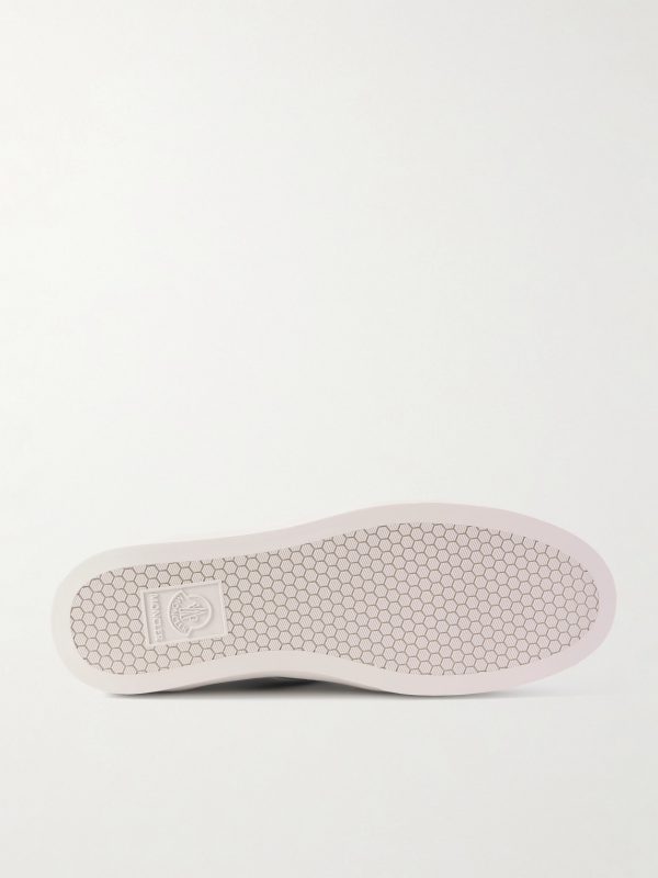 Monaco M Striped Leather Sneakers - E1 Monaco M Striped Leather Sneakers - E1