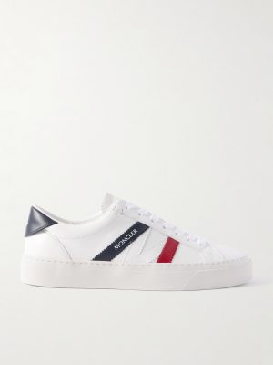 Monaco M Striped Leather Sneakers Monaco M Striped Leather Sneakers