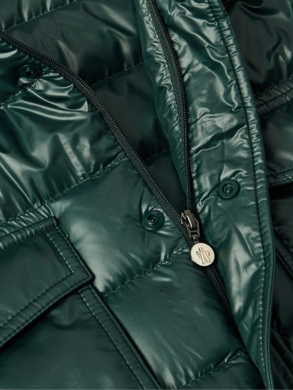 Chambly Logo-Appliquéd Quilted Shell Down Jacket - CU
