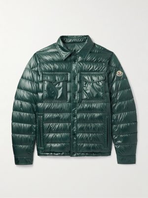 Chambly Logo-Appliquéd Quilted Shell Down Jacket
