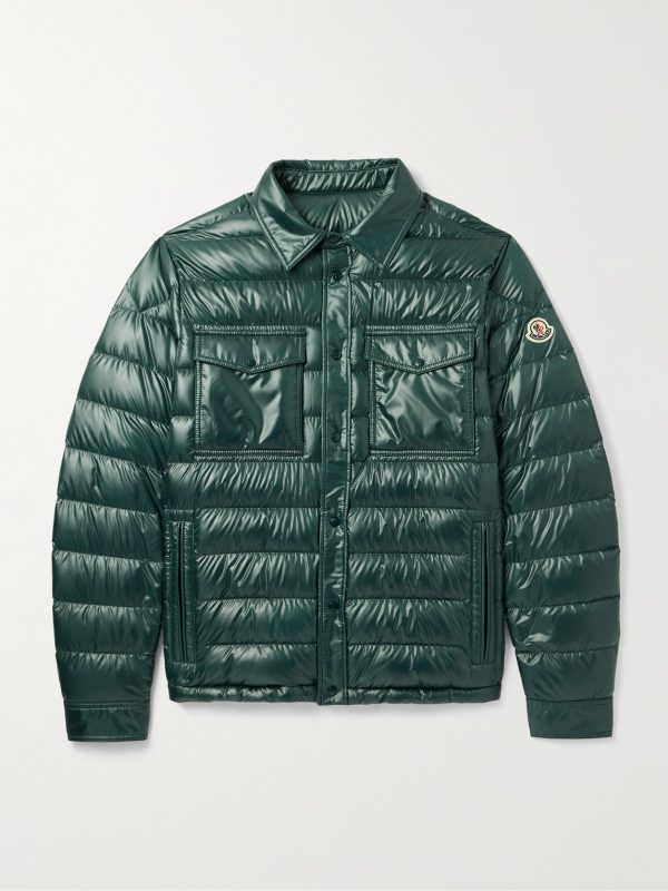 Chambly Logo-Appliquéd Quilted Shell Down Jacket