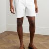 Straight-Leg Pleated Organic Cotton-Blend Twill Shorts - FR Straight-Leg Pleated Organic Cotton-Blend Twill Shorts - FR