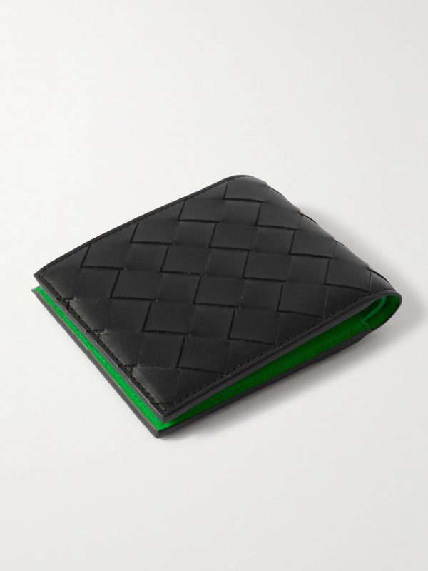 Intrecciato Leather Billfold Wallet - BK