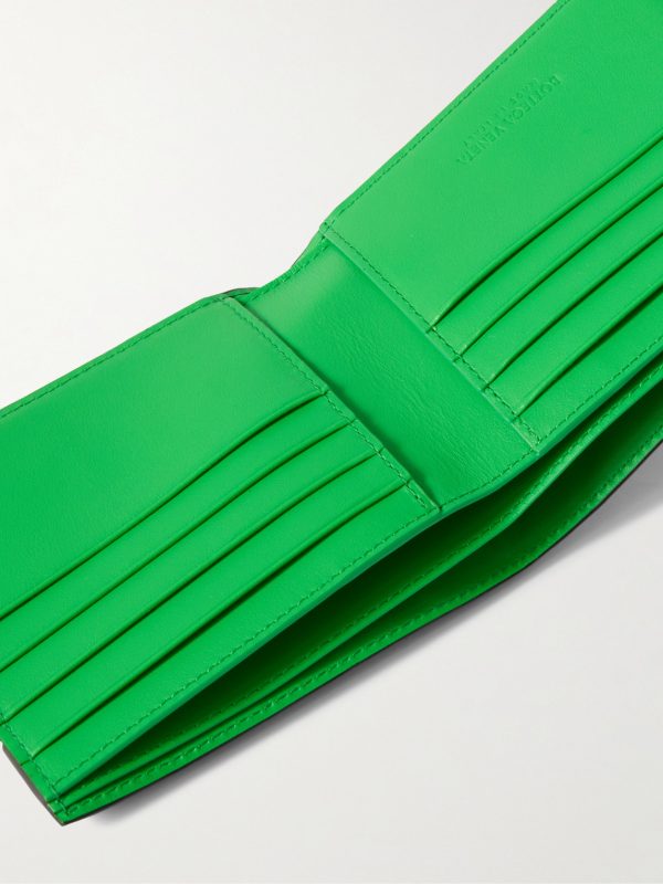 Intrecciato Leather Billfold Wallet - E1