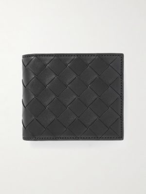 Intrecciato Leather Billfold Wallet