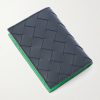 Intrecciato Leather Bifold Cardholder - BK Intrecciato Leather Bifold Cardholder - BK