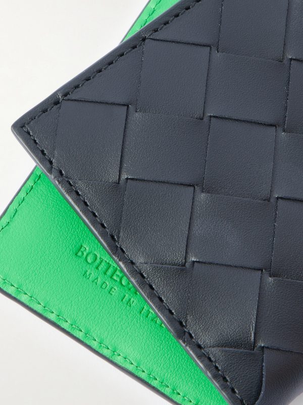 Intrecciato Leather Bifold Cardholder - CU Intrecciato Leather Bifold Cardholder - CU