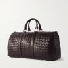 Intrecciato Leather Weekend Bag - BK Intrecciato Leather Weekend Bag - BK