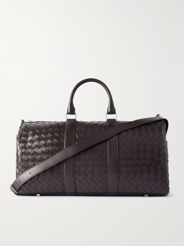 Intrecciato Leather Weekend Bag Intrecciato Leather Weekend Bag