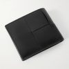 Intrecciato Leather Billfold Wallet - BK Intrecciato Leather Billfold Wallet - BK