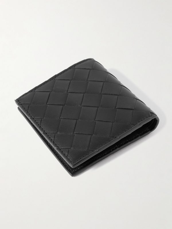 Intrecciato Leather Billfold Wallet - BK