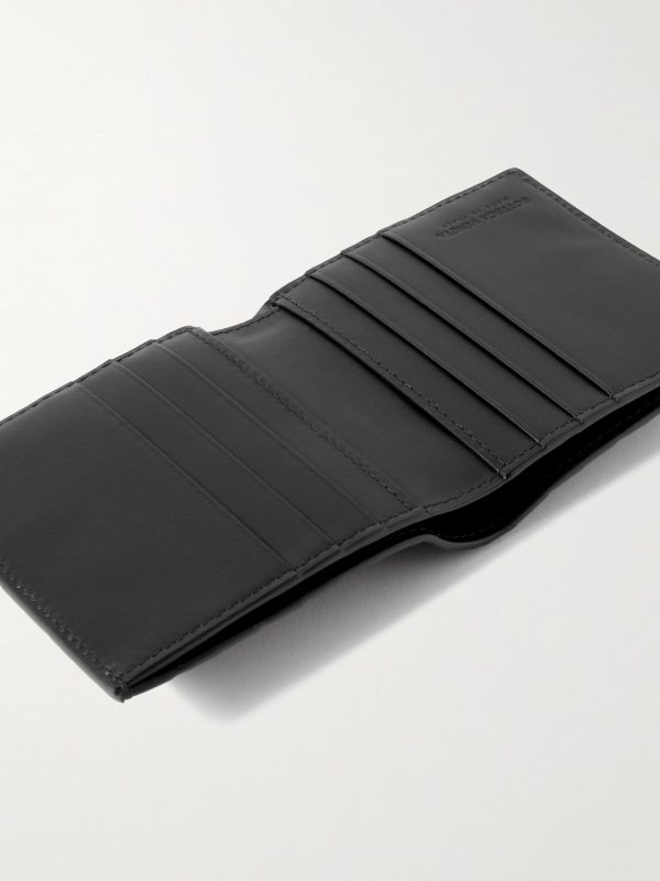 Intrecciato Leather Billfold Wallet - E1