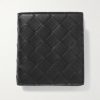 Intrecciato Leather Billfold Wallet