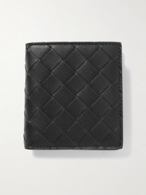 Intrecciato Leather Billfold Wallet