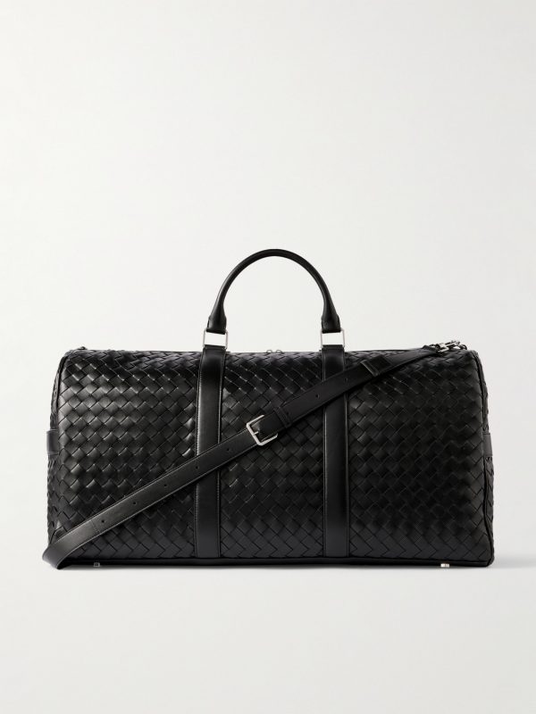 Intrecciato Leather Duffle Bag Intrecciato Leather Duffle Bag