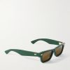 Ribbon Stud Square-Frame Recycled-Acetate Sunglasses - FR Ribbon Stud Square-Frame Recycled-Acetate Sunglasses - FR
