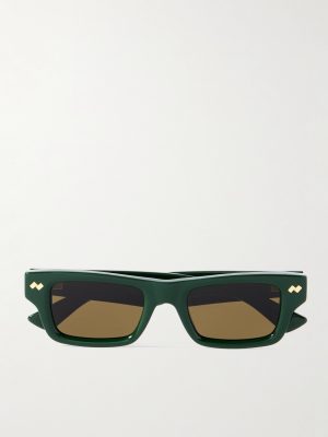 Ribbon Stud Square-Frame Recycled-Acetate Sunglasses Ribbon Stud Square-Frame Recycled-Acetate Sunglasses