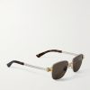 Square-Frame Gold- and Silver-Tone Sunglasses - FR Square-Frame Gold- and Silver-Tone Sunglasses - FR