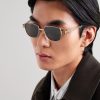 Square-Frame Gold- and Silver-Tone Sunglasses - OU Square-Frame Gold- and Silver-Tone Sunglasses - OU