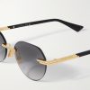 Rimless Round-Frame Gold-Tone Sunglasses - CU Rimless Round-Frame Gold-Tone Sunglasses - CU