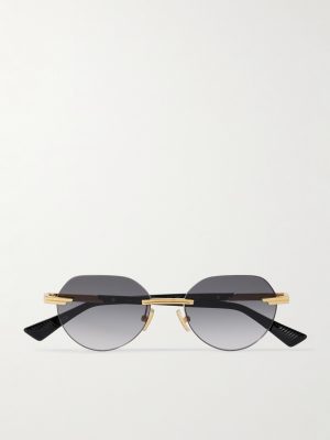 Rimless Round-Frame Gold-Tone Sunglasses Rimless Round-Frame Gold-Tone Sunglasses