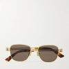 Square-Frame Gold-Tone Sunglasses Square-Frame Gold-Tone Sunglasses