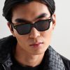 Square-Frame Recycled-Acetate Sunglasses - OU
