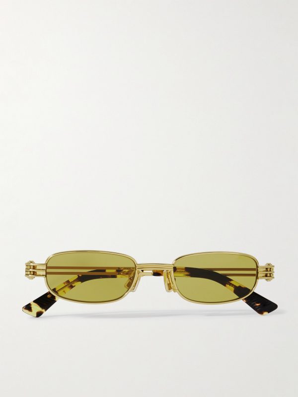 Rectangular-Frame Gold-Tone Sunglasses Rectangular-Frame Gold-Tone Sunglasses