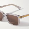 Square-Frame Recycled-Acetate Sunglasses - CU