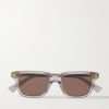 Square-Frame Recycled-Acetate Sunglasses
