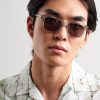 Square-Frame Recycled-Acetate Sunglasses - OU