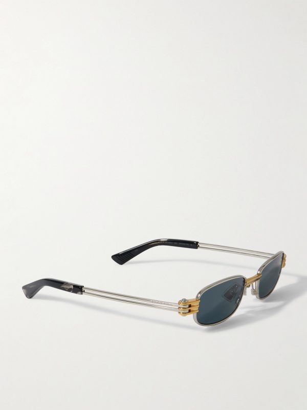 Round-Frame Silver-Tone Sunglasses - FR