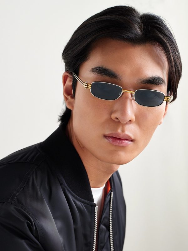 Round-Frame Silver-Tone Sunglasses - OU