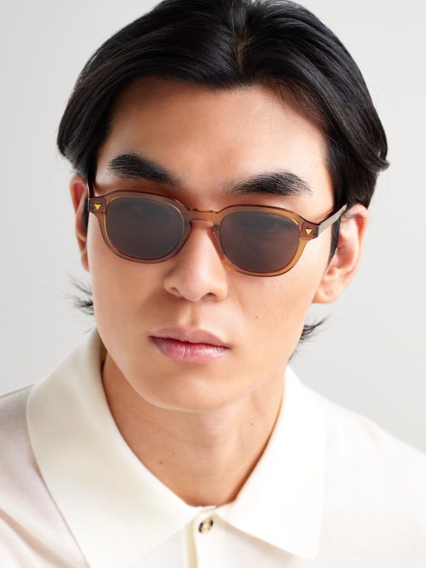 Round-Frame Recycled-Acetate Sunglasses - OU Round-Frame Recycled-Acetate Sunglasses - OU