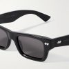 Ribbon Stud Square-Frame Recycled-Acetate Sunglasses - CU Ribbon Stud Square-Frame Recycled-Acetate Sunglasses - CU