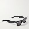 Ribbon Stud Square-Frame Recycled-Acetate Sunglasses - FR Ribbon Stud Square-Frame Recycled-Acetate Sunglasses - FR