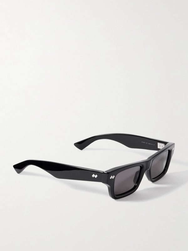 Ribbon Stud Square-Frame Recycled-Acetate Sunglasses - FR Ribbon Stud Square-Frame Recycled-Acetate Sunglasses - FR