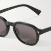 Round-Frame Recycled-Acetate Sunglasses - CU