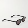 Round-Frame Recycled-Acetate Sunglasses - FR