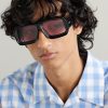 + Paula's Ibiza Signature Black Mask Acetate Sunglasses - OU