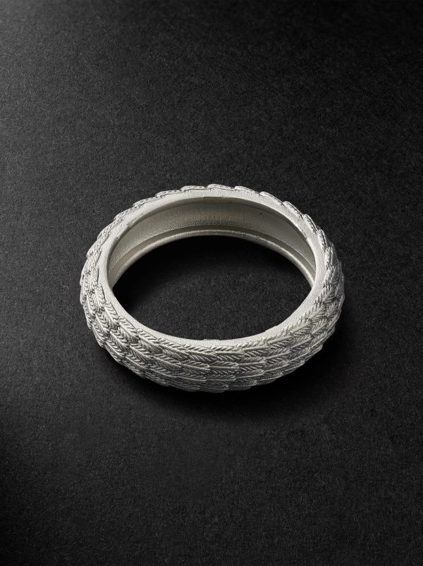 Textured Sterling Silver Ring - BK