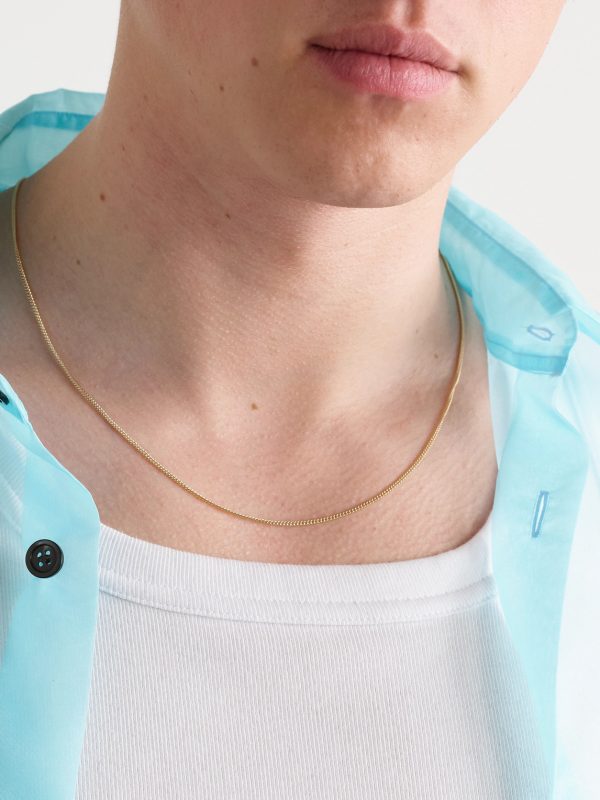 14-Karat Gold Curb Chain Necklace - FR