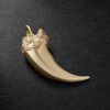 Claw 14-Karat Gold Pendant