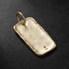 Textured 14-Karat Gold Pendant - CU