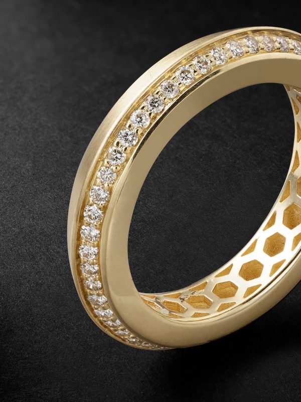 Knife Edge 14-Karat Gold Diamond Ring - CU Knife Edge 14-Karat Gold Diamond Ring - CU