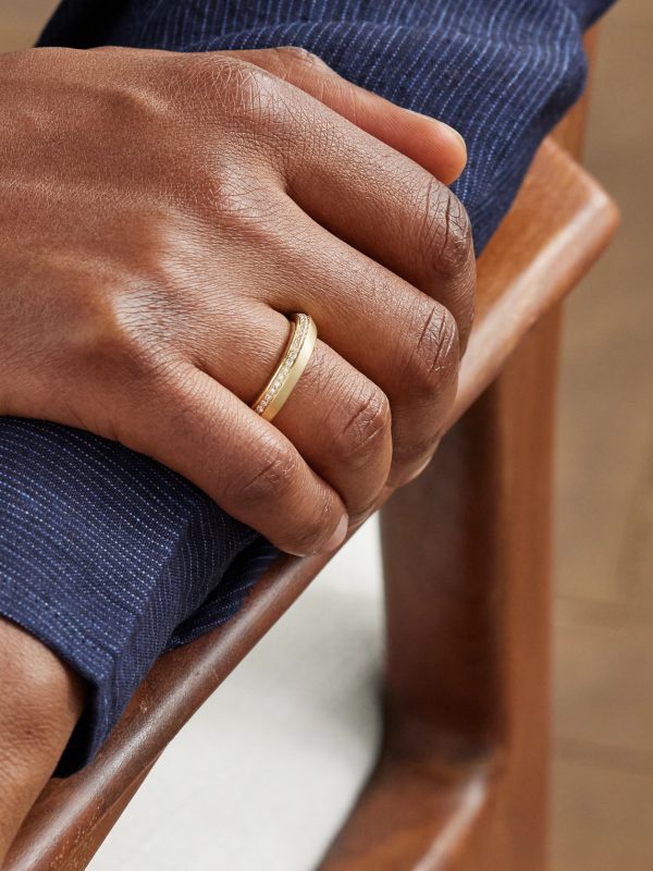 Knife Edge 14-Karat Gold Diamond Ring - OU Knife Edge 14-Karat Gold Diamond Ring - OU
